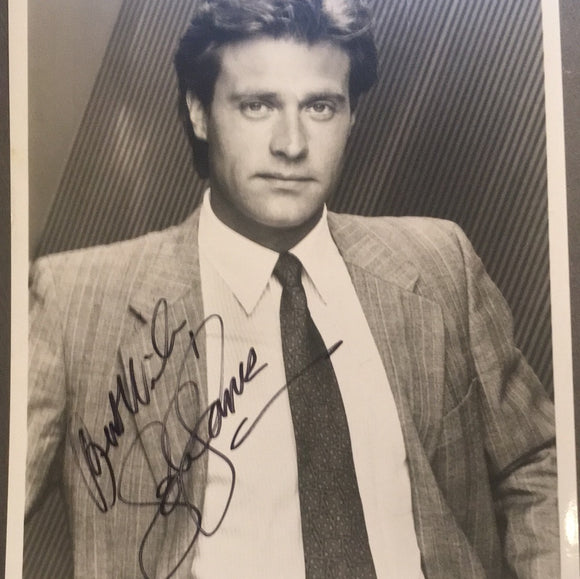 John James autographed 8x10 BxW photo