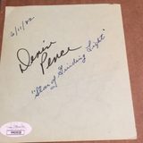 Gene Simmons / Denise Pense autograh album page JSA certified