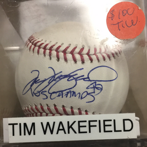 Tim Wakefield autographed MLB baseball 05 WS Champs JSA certified