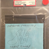Sidney Crosby autographed album page PSA/DNA encapsulated
