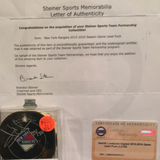 Henrik Lundqvist autographed Game Used puck Steiner14/30
