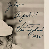 Vic Tayback autographed 8x10 BxW photo personalized JSA certified