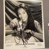 Donna Summer autographed 8x10 BxW photo personalized JSA certified