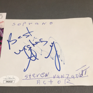 Steve Van Zandt autographed album page JSA certified
