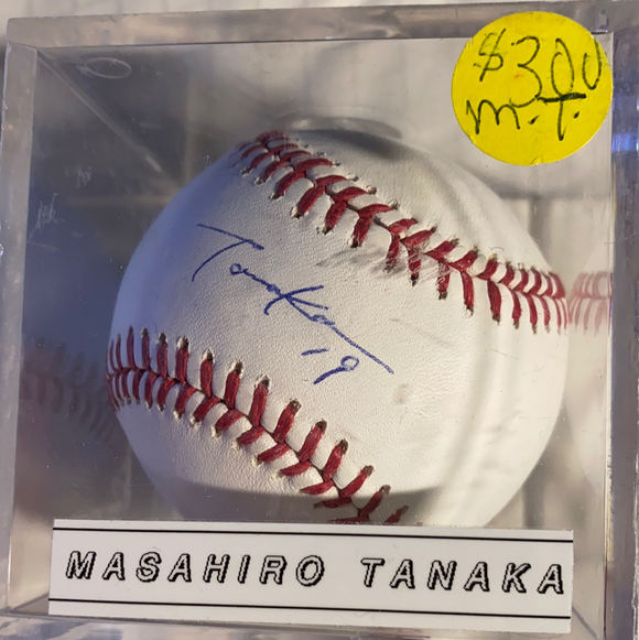 Masahiro Tanaka autographed MLB baseball very tough autograph