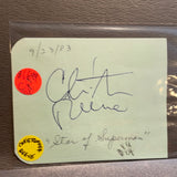 Christopher Reeve/Robin Williams autographed album page