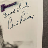 Carl Reiner autographed 8x10 BxW photo JSA certified
