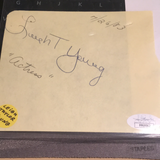 Dean Jones/Leigh T Young autographed album JSA certified