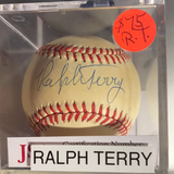 Ralph Terry autographed MLB Baseball JSA