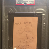 Mike Modano autographed album page PSA/DNA encapsulated