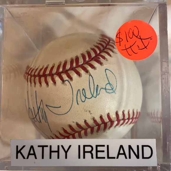 Kathy Ireland signed baseball
