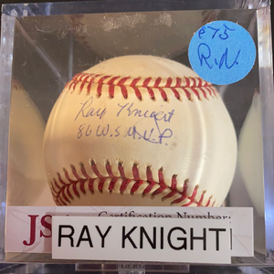 Ray Knight 86 WS MVP autographed MLB Baseball