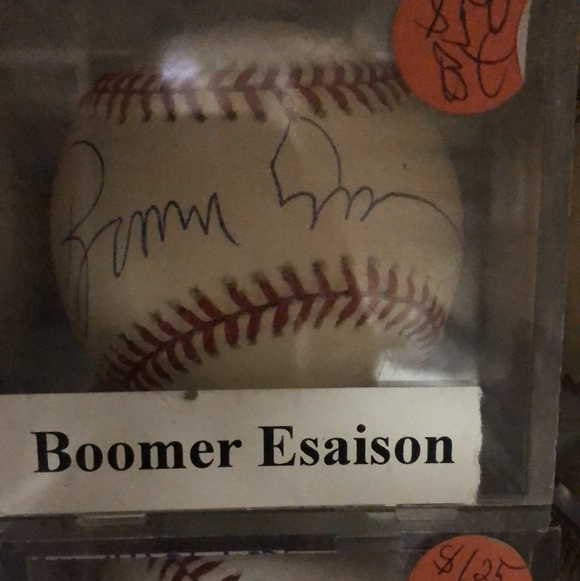 Boomer Esiason autographed MLBall - LW Sports