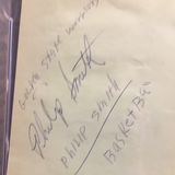 Phil Smith autograph album page PSA/DNA encapsulated