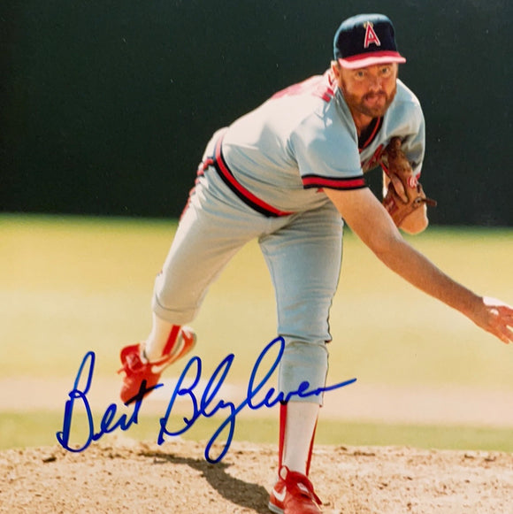 Bert Blyleven autographed 8x10 color photo