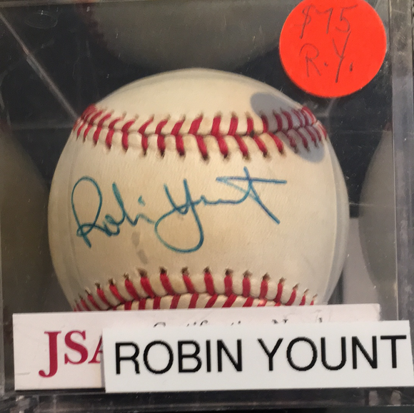 Robin Yount autographed MLBall JSA