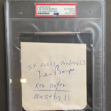 Ken Boyer/Bob Murphy autographed album page. PSA/DNA slabbed