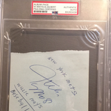 Willie Mays autographed album page PSA/DNA encapsulated