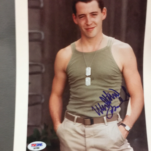 Mathew Broderick autographed 8x10 color photo PSA/DNA sticker only