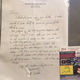 Otto Graham autographed handwritten letter great football content JSA certified