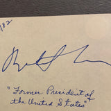 Richard Nixon autographed album page with John Mitchel on reverse JSA certified