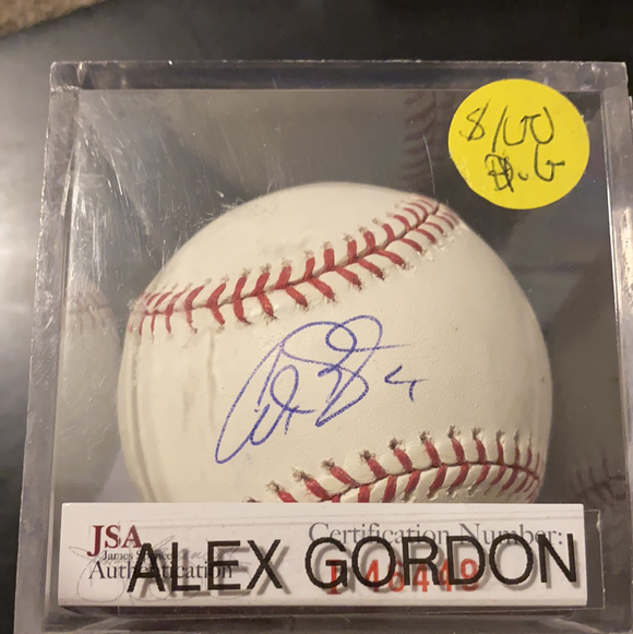 Alex Gordon autographed MLBall - LW Sports