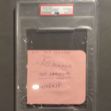 Joe DiMaggio autographed album page PSA/DNA encapsulated