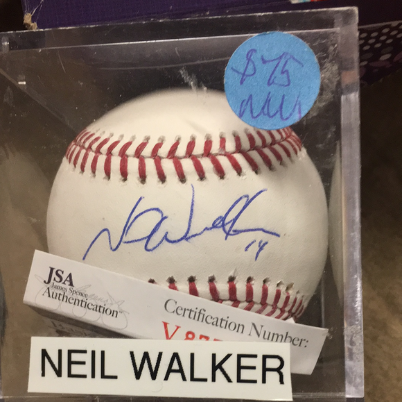 Neil Walker autographed MLB baseball JSA