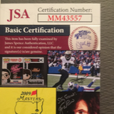 Joe Montana autographed 5. 1/2 by 8 1/2 color photo JSA certified