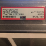 Roger Maris autographed 8x10 BxW photo signed To John PSA/DNA encapsulated