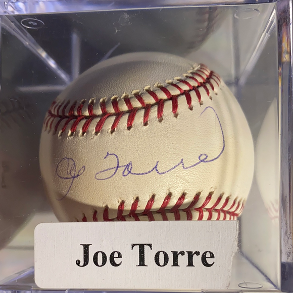 Joe Torre autographed MLB baseball