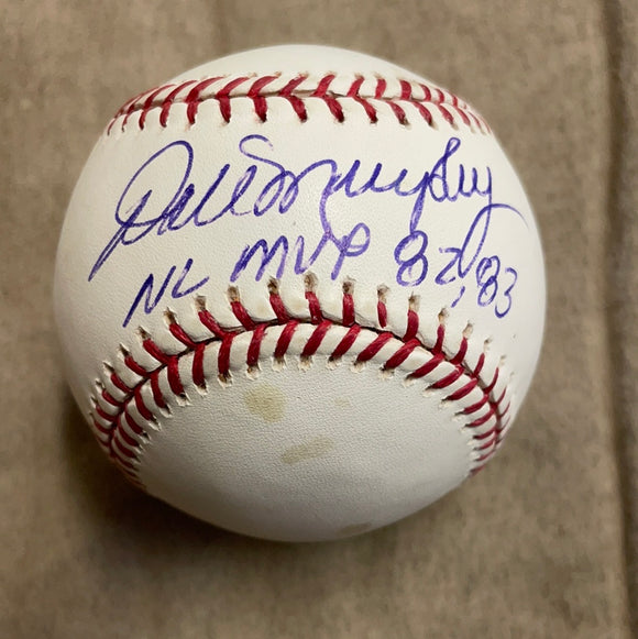 Dale Murphy autographed NL MVP 82,83 MLBALL