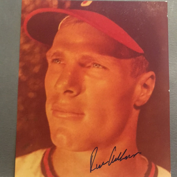 Richie Ashburn autographed 8x10 color photo