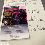 Lori Saunders autographed handwritten letter JSA certified