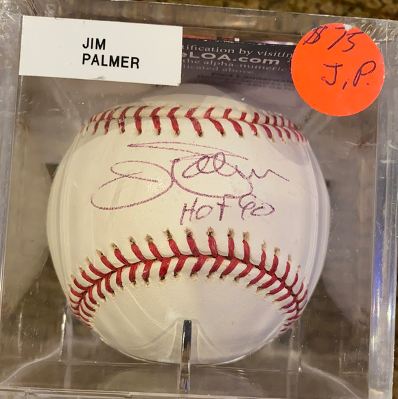 Jim Palmer autographed MLB Baseball HOF 90-JSA CERTIFIED