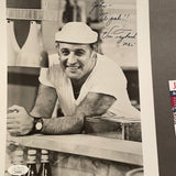 Vic Tayback autographed 8x10 BxW photo personalized JSA certified