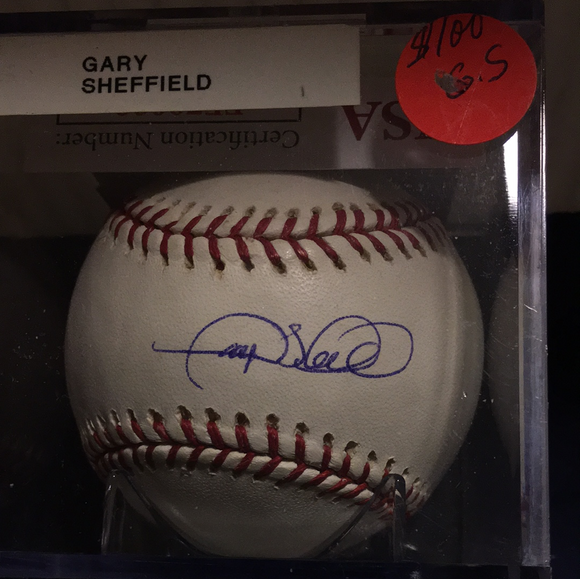 Gary Sheffield autographed JSA certified MLB baseball