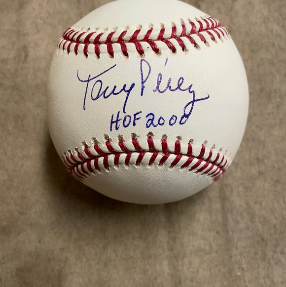 Tony Perez autographed HOF 2000 MLBALL Altman certified