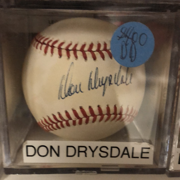 Don Drysdale autographed MLBall - LW Sports