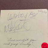 Rick James autographed album page with Mike Reno on reverse JSA certified