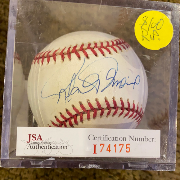Rafael Palmeiro autographed MLB Baseball- JSA certified