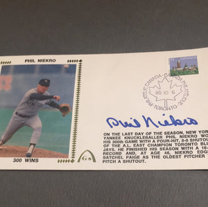 Phil Niekro autographed Gateway Envelope