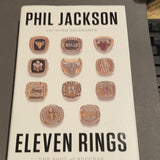 Eleven Rings autographed in person by Phil Jackson