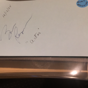 Burt Reynolds/Irene Cara autographed album page JSA certified