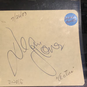 Dean Jones/Leigh T Young autographed album JSA certified