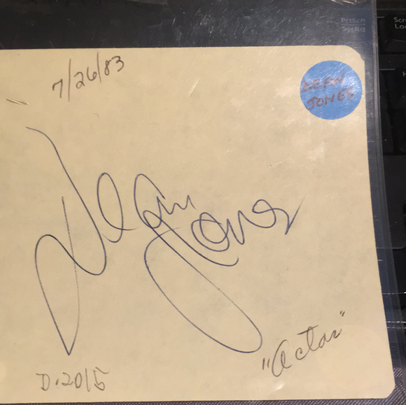 Dean Jones/Leigh T Young autographed album JSA certified