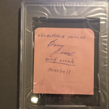 Danny Frisella autographed album page PSA/DNA encapsulated