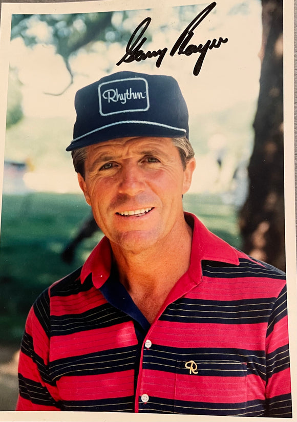 Gary Player 5x7 color autographed photo
