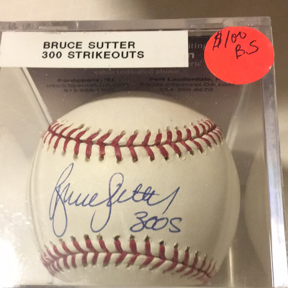 Bruce Sutter autographed 300 S ML Baseball JSA certified