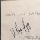 Nikita Kucherov autographed album page PSA/DNA encapsulated